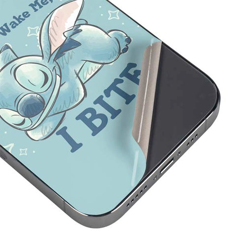 Disney Lilo and Stitch Dont Wake Me I Bite iPhone 14 Pro Skin